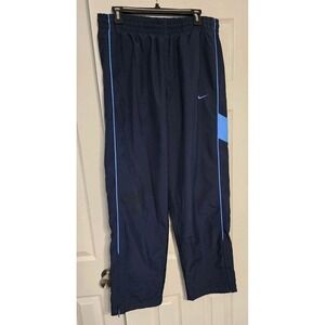 Nike Track Pants Mens Large Blue Drawstring Sweatpants Mesh Lining Nylon Titans
